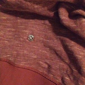 Marron Lululemon size 10 zippered side hoodie